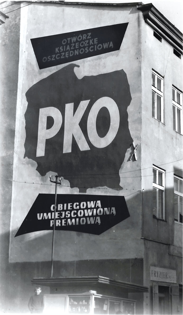 Mural z reklamą PKO